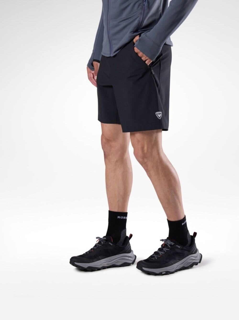 NWT Rossignol Men’s Performance Stretch Chino Shorts 7" Black Sz FR 46 US Small